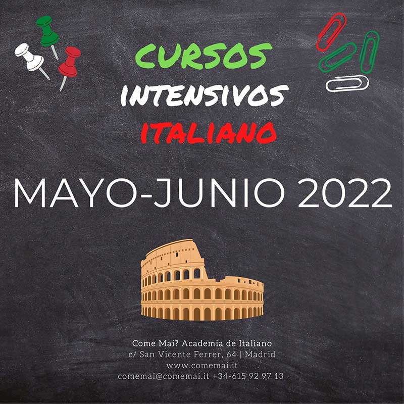 aprender italiano con cursos intensivos online y en Madrid