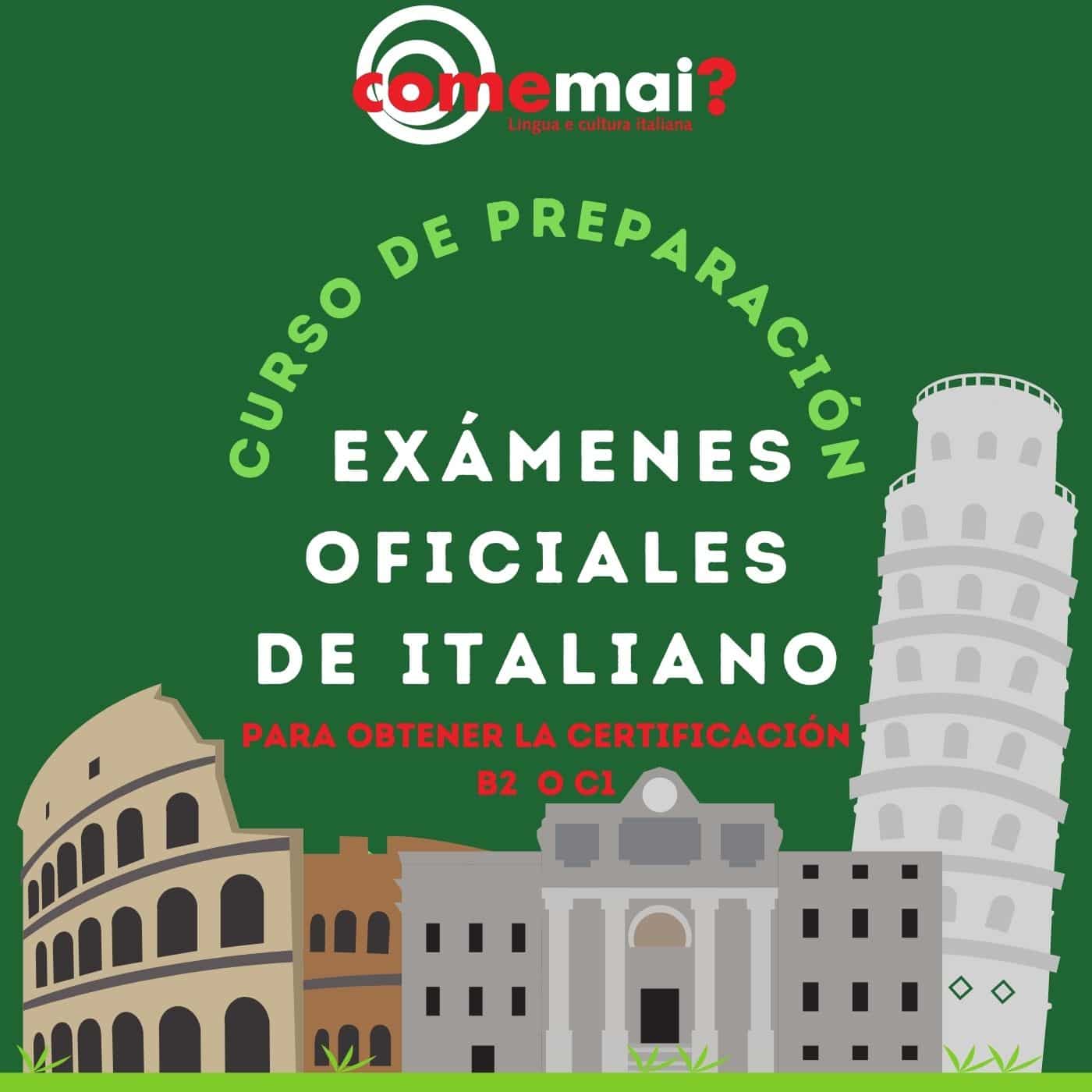 curso de preparación exámenes oficiales de italiano en Madrid