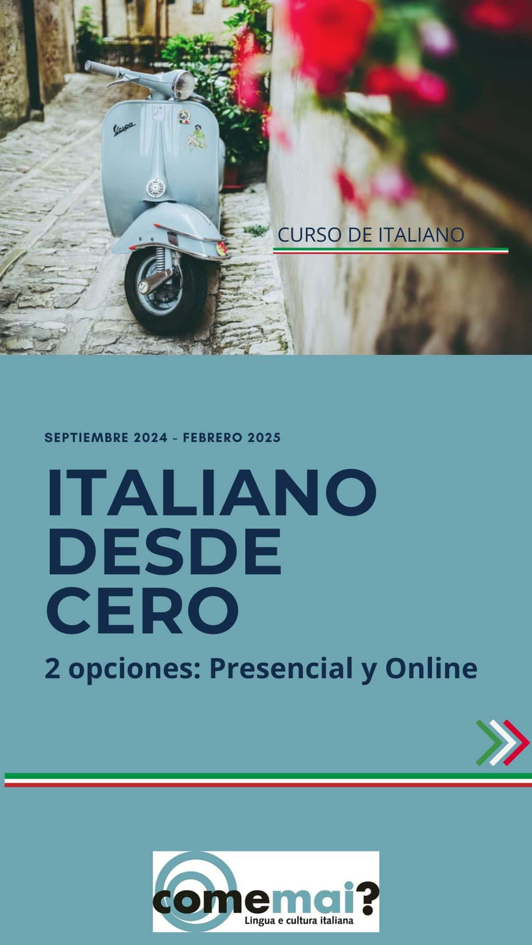 Grafica del curso de italiano como aprender italiano desde cero